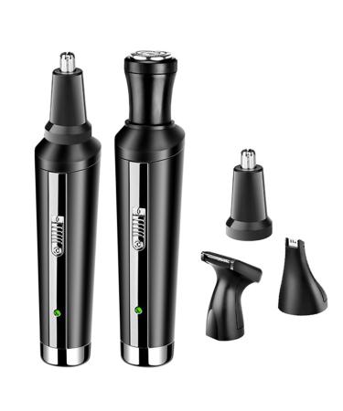 OUSIKA Nose Hair Trimmer 4 in 1 Nose Hair Trimmer Nose Ear Cleaner Rechargeable Nose Hair Trimmer Beard Trimmer Micro Shaver Eyebrow Grooming Set Trimmer