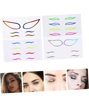  Abaodam Abaodam 20 Sets of Colored Eyeliner Stickers Makeup Eyeliner Stickers Reusable Eyeliner Stickers Eyeliner Stickers - Buy Online on GoSupps.com