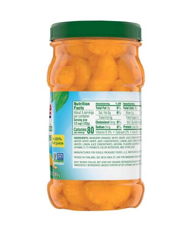 Dole Mandarin Oranges in 100% Fruit Juice - 23.5 Oz Resealable Jar - Buy Online on GoSupps.com