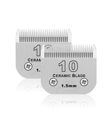 BESTBOMG 2 piece of replacement knife for the fur care of Heiniger/Moser Max45/Andis/Easter A5 size 10# 1/16 inches (1.5 mm) cutting length 10S-2 - Buy Online on GoSupps.com