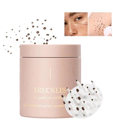 Liquid Fake Freckle Stamp Pen Freckles Liquid Air Cushion Stamp Magic Long Lasting Waterproof Quick Dry Natural Like Fake Freckle Pen Makeup Stamp A Sunny Freckled Look Just For You(01 Saddle Brown)