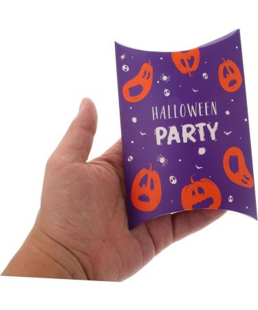 VILLCASE 20pcs Box Halloween Pillow Box Paper Candy Case Bags Goodie Boxes Halloween Candy Case Box Cute - Buy Online on GoSupps.com