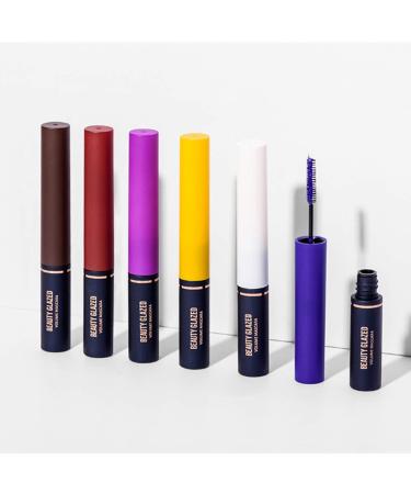 Beauty Glazed Waterproof Color Muckling - Long-Lasting Colorful Eyelash Extensions for Stunning Eye Makeup (Purple) - Buy Online on GoSupps.com