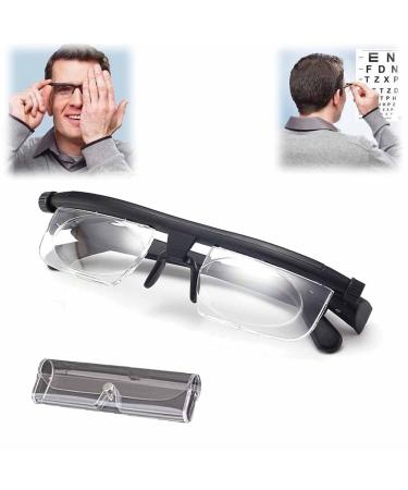 Adjustable focus glasses dial Near and distant view dial adjustable glasses reading glasses with variable focus unisex myopia glasses for men and women 1 piece