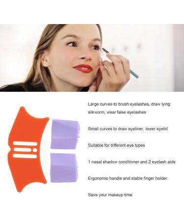 Sonew Eyeliner Stencil Set Lash Aids and Nasal Shadow Brush for Multifunctional Makeup Tool Reusable Silicone - Buy Online on GoSupps.com