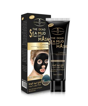 AICHUN BEAUTY Dead Sea Mud Peel Off Mask Deep Cleansing Anti Wrinkle Repair Facial Moisturize Complex 120ml/4.06oz