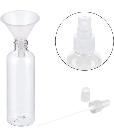 4Pcs 100ml Spray Bottle Empty Plastic Fine Mist Travel Atomiser Set with 2 Funnels & 12 Labels - Clear Refillable & Reusable Bottle Toiletries Liquid Containers for Cosmetic Make-up by JamHooDirect - Buy Online on GoSupps.com
