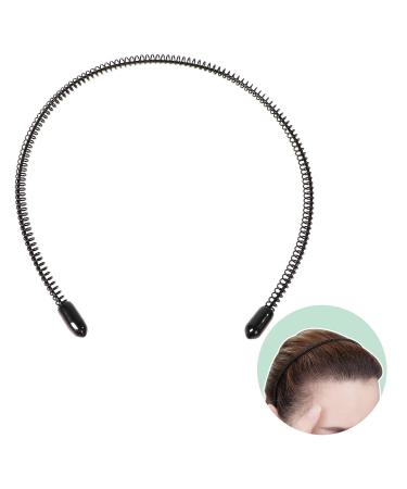 Men's Slicked Back Headband  Outdoor Sports Fashion Pigtail Hair Band/Never Paint-shedding Metal Head Buckle Clip for Mens Long Hair  Braid and other Hair Styles - Small Spring
