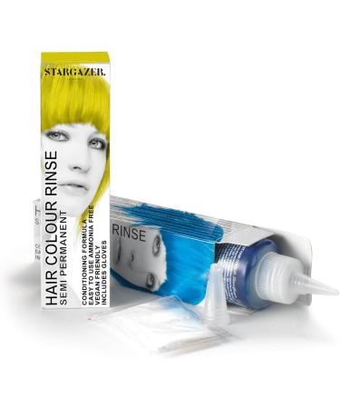 Stargazer Yellow Semi Permanent Hair Dye 70ml - Vibrant Yellow Shade (1 Pack) - Buy Online on GoSupps.com