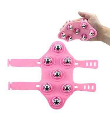 Roller ball massage shoe massage glove with balls portable body massage massage scooter Muscle relax Losing body massage metal roller ball body massage device 7x 360-degree rolls