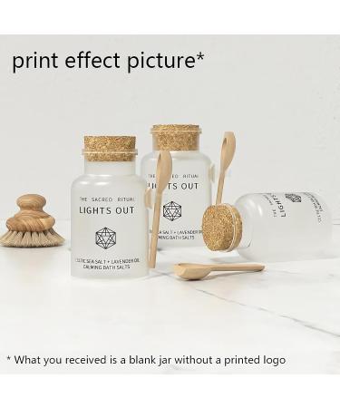 Tianzd 5pcs 100ml Matte Transparent Bathing Salt Containers - Eco-Friendly Cremation Boxes & Cosmetic Ointment Jars with Cork and Wooden Shovel | Ideal for International Shipping - Buy Online on GoSupps.com