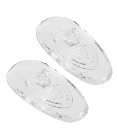 SPORTS WORLD VISION Eyeglass Nose Pads Screw-in Silicone Teardrop Shape Pack of 5 Pairs 17mm 5 Pairs 17mm Screw Seat
