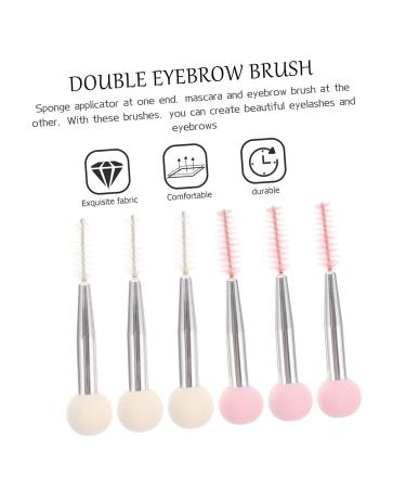 Buy 6pcs Double Head Sponge Makeup Brush Set | Cosmetic Applicator & Eyebrow Tools | International Shipping - Buy Online on GoSupps.com