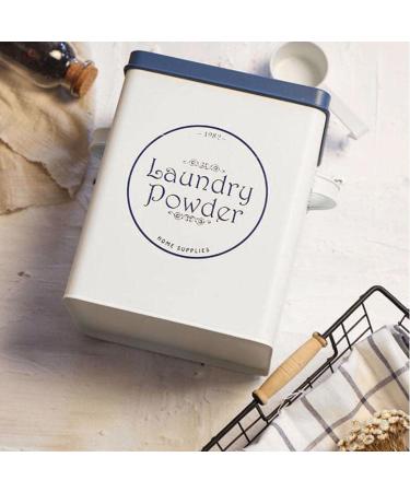 Luzhengyang Laundry Powder Detergent Container Tin Box 9 x 6 x 7 Inches Storage up to 11lb/ 5kg - Buy Online on GoSupps.com