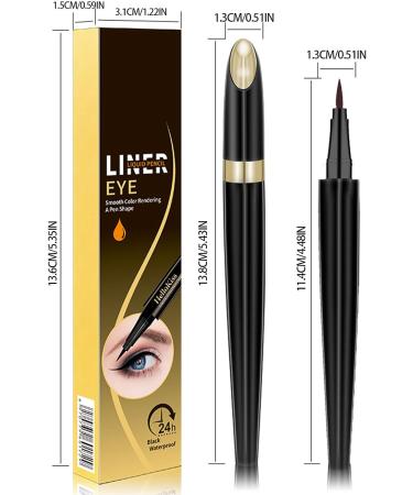 Waterproof Eyeliner | Longwearing Eye Pencil - Ultra Fine Tip No-Skip Liquid Eye Liners For Women Waterproof Long Lasting Quick Dry Eyeliner For Eye & Lip Liner Aezon Eyeliner Coffee Color 1g - Buy Online on GoSupps.com