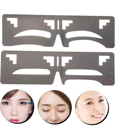 POPETPOP 4 Pcs Eyebrow Ruler Makeup Supplies Brow Stencil Ruler Eyebrow Makeup Tools Eyebrow Trimming Sticker 1 count (Pack of 1) As Shownx2pcs - Buy Online on GoSupps.com