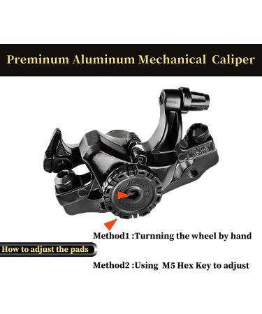 RUJOI Bike Disc Brake Kit - Aluminum Front & Rear Calipers | Full Alloy Levers | 160mm Rotor | Tool-Free Pad Adjuster for Road & Mountain Bikes - Buy Online on GoSupps.com
