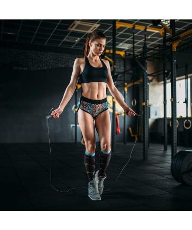 LEOSTEP Compression Socks (4 Pair) for Men & Women - Non-Slip Long Tube Stocking for Running, Nursing, Travel - 20-30 mmHg, L-XL, Multi-Colored - Buy Online on GoSupps.com