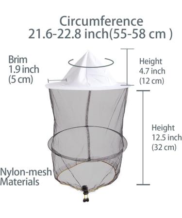 ZffXH Head Net Safari Hat with Mosquito Netting - Men Women Sun Cap for Gardening, Hiking, Fishing - 6 Pack (White & Camo) - Buy Online on GoSupps.com