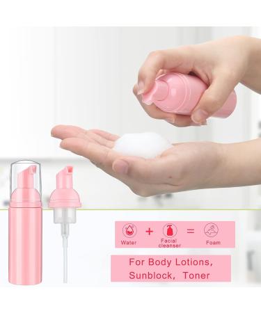 70 Pcs 2 oz Pink Foam Soap Dispensers - Refillable Mini Cleaning Bottles with Pump for Travel Hand Soap and Cosmetics - Buy Online on GoSupps.com