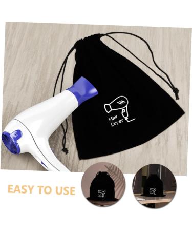 Mikinona 2pcs Velvet Bag Blow Dryer Bag for Hair Dryer Hair Dryer Bag Travel Cosmetic Bag Flannel Beam Port - Buy Online on GoSupps.com