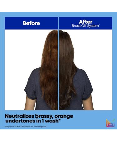 Matrix Total Results Brass Off Blue Shampoo 10.1 Fl Oz | Neutralizes Brassy Tones in Lightened Brunettes | Color Depositing Shampoo for Color Treated Hair - Buy Online on GoSupps.com