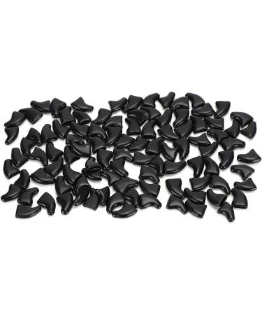 Tmishion Cat & Dog Nail Caps - 100 Soft Anti-Scratch Protective Sleeves for Pets (M) - Cool Black - Buy Online on GoSupps.com