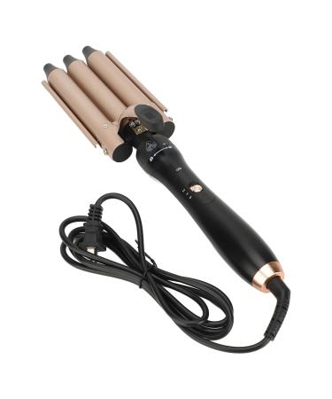 5 in 1 Curling Wand Set with 5 Interchangeable Barrels LCD Display Anti Scald Front End for Big Waves Creating Crimped Hairstyles