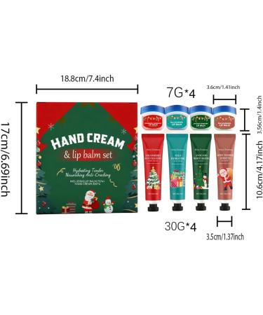 Christmas Hand Cream | Nourishing Hand and Lip Care | Travel Size Lip Balm - For Students Winter Travel Mothers Friends Wives Beauty Lovers Professionals - Buy Online on GoSupps.com