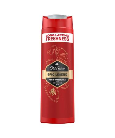 Old Spice Old Spice Epic Legend 3-in-1 Shower Gel for Men 400ml. For hair face and body long-lasting freshness fragrance of...