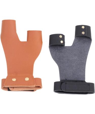 Lokheira Archery Arrow Gloves - 2 Finger Protective Guard for Left Hand Hunting, Recurve & Longbow - Buy Online on GoSupps.com