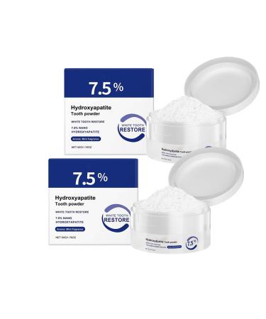 Microcrystalline Hydroxyapatite Powder for Teeth Microcrystalline Hydroxyapatite Powder Hydroxyapatites Toothpaste Powders for Deep Cleaning Care Teeth Powders (2pcs)
