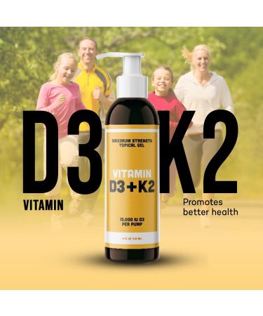 Androgenesis Vitamin D3 K2 Maximum Strength Topical Gel - 15000+ IU Per Pump - Buy Online on GoSupps.com