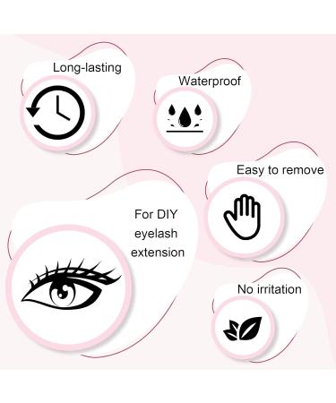 PRO Upgraded Lash Bond Cluster Lash Bond 2 IN 1 - Long Lasting Glue (10ml Black & Clear Bond) - Buy Online on GoSupps.com