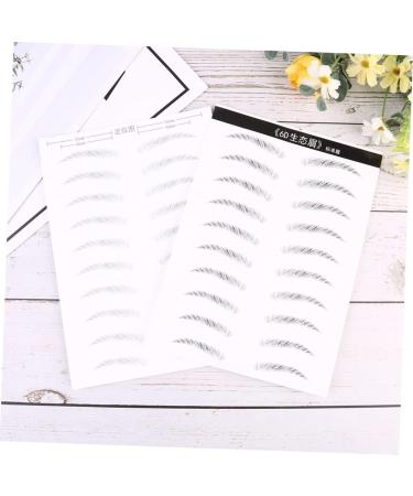  PLAFOPE PLAFOPE 2 sheets/20 pairs of make-up stencil make-up stickers stickers make-up stickers decals eyebrows artificial eyebrows transfer - Buy Online on GoSupps.com