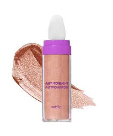 Face Highlighter Powder Waterproof Glow Powder 9g Highlighter Oil Control Long-Lasting Hold for Daily Wedding Evening