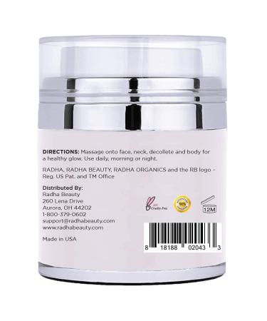 Radha Beauty Glow Boosting Vitamin C Moisturizer - Luxury Anti-Aging & Brightening Cream for Face Neck & Decollete - 1.7 fl oz Suitable for All Skin Types - Buy Online on GoSupps.com