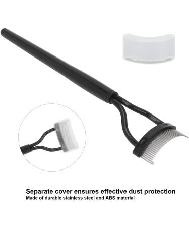 Eyelash Comb Stainless Steel Teeth Eye Lash Comb with Comb Cover Handle Lash Designed Cosmetic Brushes Tool for Women Makeup - Buy Online on GoSupps.com