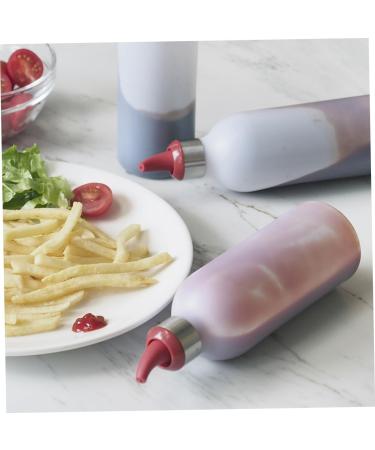 Mikinona Ketchup Dispenser Salad Dressing Container 3pcs Color Storage Kitchen Ketchup Bottle Salad Squeeze Random re-usable - Buy Online on GoSupps.com