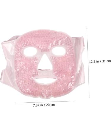SHERCHPRY Warm Face Mask for Women Full Face Gel Mask for Relaxation Wrinkle Reduction Pink Color - Buy Online on GoSupps.com