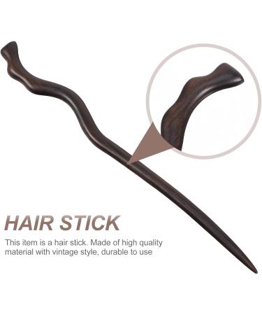 Minkissy Wood Hair Stick Chinese Hair Pin Japanese Hair Chopstick Retro Hair Accessories for Women Long Hair Bun As Shown 1 - Buy Online on GoSupps.com