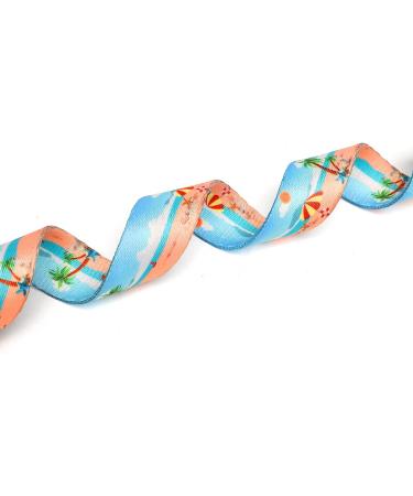 Suredoo Adjustable Dog Collar | Soft & Comfortable Nylon for Small & Medium Dogs | Perfect for Puppies | Neck Size 25-40 cm | Beach Design - Buy Online on GoSupps.com