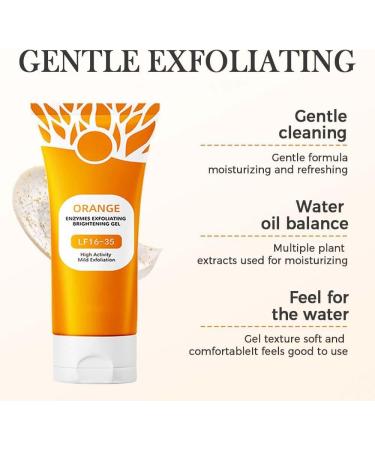 2025 Nouveau Gommage De Gel Exfoliant Orange Gel Exfoliant Orange Pour Le Visage Et Le Corps Pores Propres liminer Les Points Noirs Exfoliants Pour Tous Les Types De Peau (2PCS gel) 2PCS 1 g (Lot de 1) - Buy Online on GoSupps.com