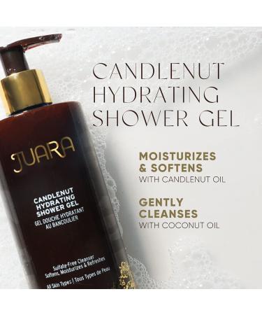Juara Candlenut Hydrating Shower Gel - 12 oz | Moisturizing Body Wash | Natural Soap for Gentle Nourishment | Cruelty-Free & Vegan - Buy Online on GoSupps.com
