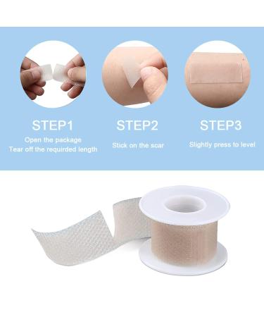 Medical Grade Scar Removal Silicone Tape (1.6x60 Roll) for Hypertrophic Scars & Keloids | Surgery, Injury, Burns, C-Section Crease | 2 Rolls - Buy Online on GoSupps.com
