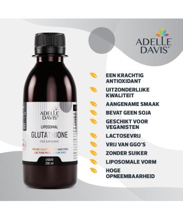Adelle Davis Liposomal Glutathione High Dose 500mg Pineapple Flavored Liquid 1 x 200ml - Buy Online on GoSupps.com