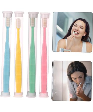 Frcolor 8-Piece Wangan Hair Toothbrush Set - Micro Nano Oral Care Tools for Deep Cleaning Gums - Multi-Color Pack - Buy Online on GoSupps.com