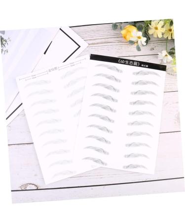 POPETPOP 6 Sheets Pairs Black Stickers Ladies Makeup Brow Tattoos Eyebrow Stickers Tool Disposable Miss - Buy Online on GoSupps.com