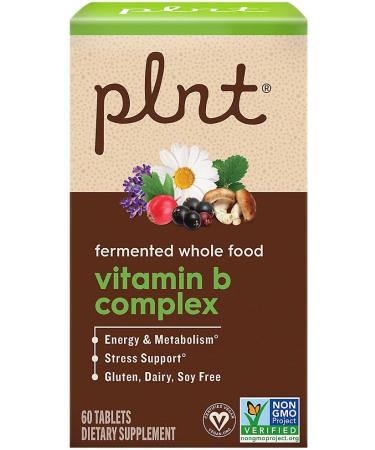 Fermented Whole Food Vitamin B Complex a" Energy Metabolism & Stress Support (60 Tablets) - Buy Online on GoSupps.com
