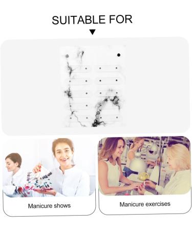 Ipetboom Nail Display Board Coloured Card Pearl Scrunchies for Women False Nail Tip Sample Display Nail Color Chart Display Nail Art Showing Display Holder Acrylic Nail Polish Detachable - Buy Online on GoSupps.com